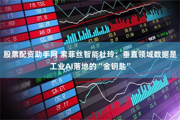股票配资助手网 索菲丝智能杜玲：垂直领域数据是工业AI落地的“金钥匙”