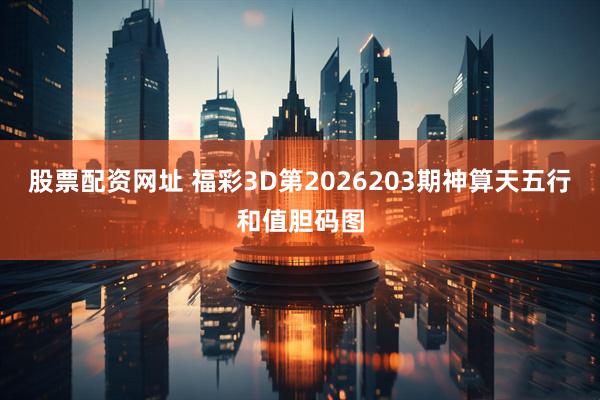 股票配资网址 福彩3D第2026203期神算天五行和值胆码图